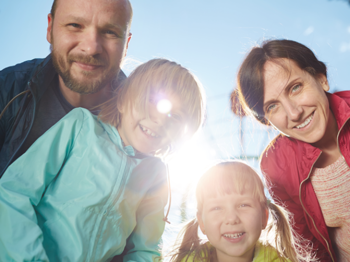 Billede af en familie